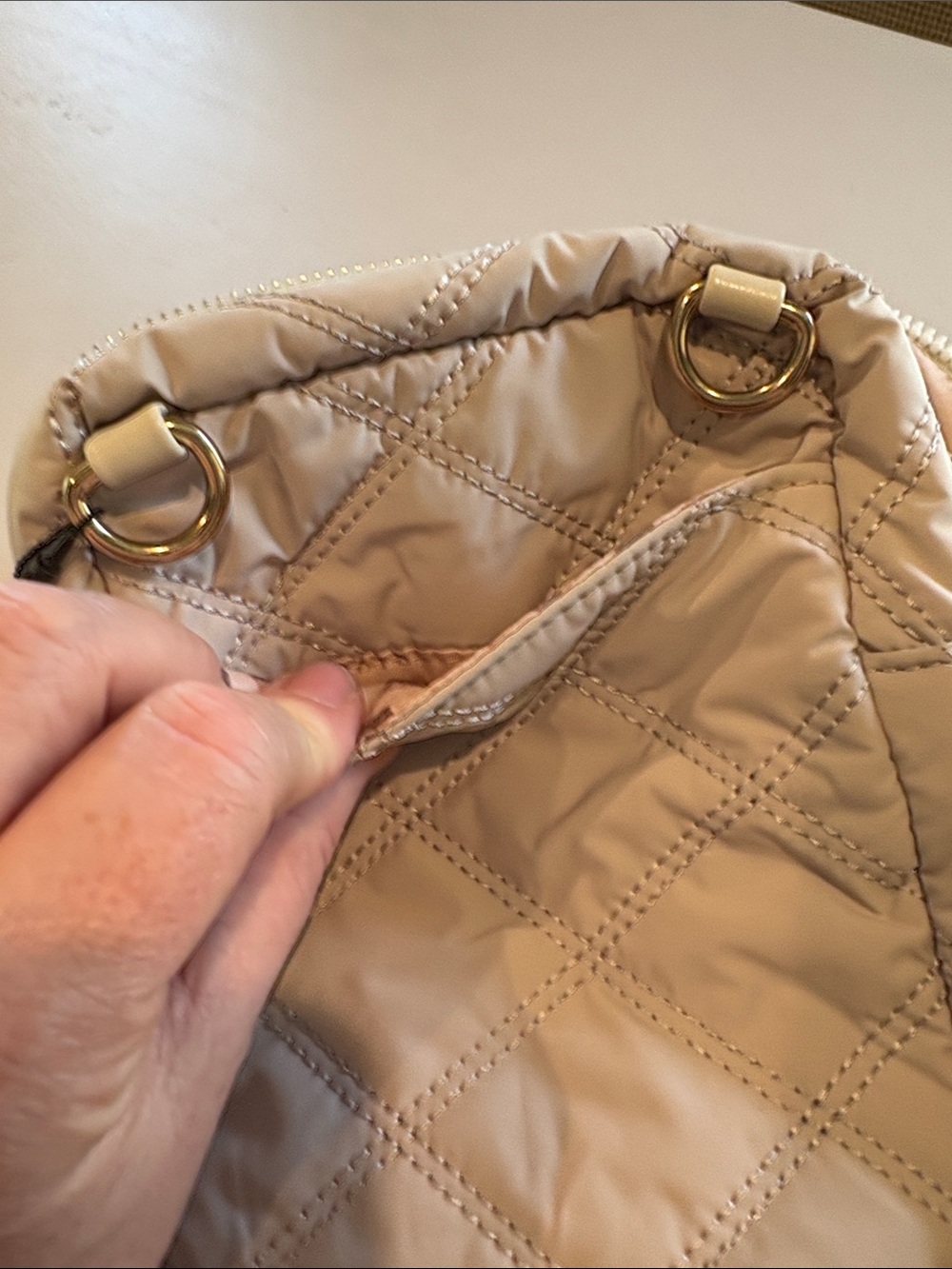 Kedzie - Cloud 9 Convertible Sling Bag, purse. NWT. Beige. - Picture 11 of 13